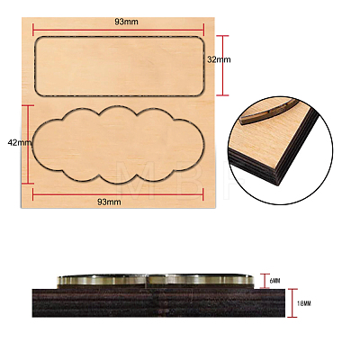 Wood Cutting Dies DIY-WH0169-37-1