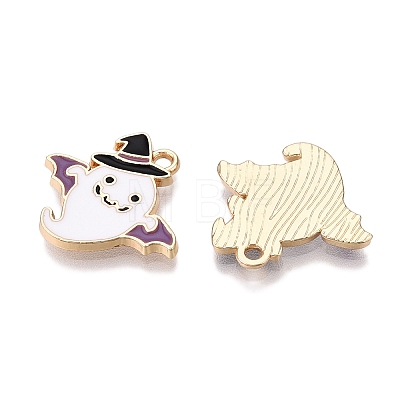 Halloween Theme Rack Plating Alloy Enamel Pendants ENAM-N056-359A-1