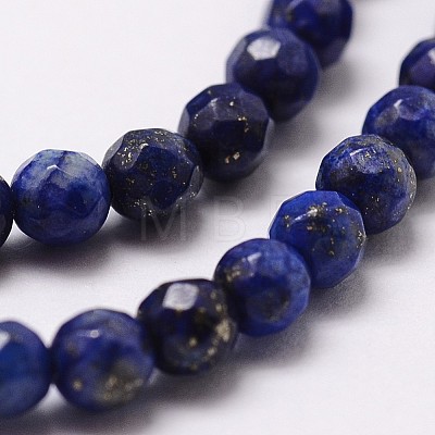 Natural Lapis Lazuli Beads Strands G-D840-38-4mm-1