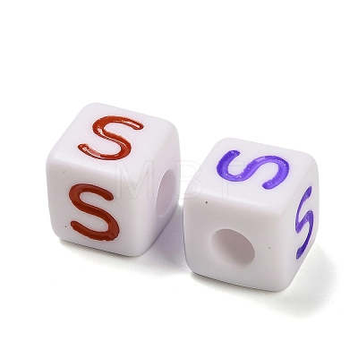 Opaque Acrylic Beads OACR-I022-01S-1