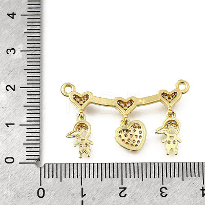 Brass Micro Pave Cubic Zirconia Pendants KK-Q066-15C-G-1