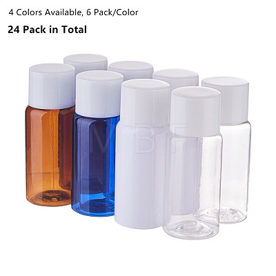 BENECREAT 15ml PET Plastic Liquid Bottle Sets MRMJ-BC0001-64-1