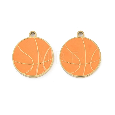 304 Stainless Steel Enamel Pendants STAS-Z190-07G-06-1