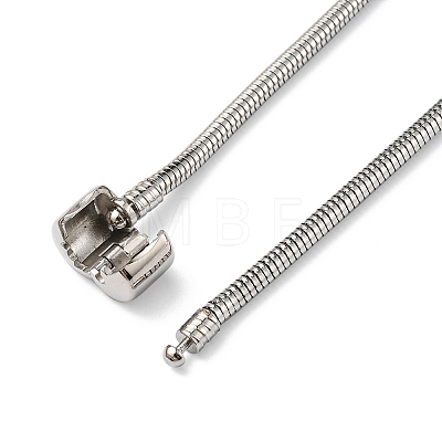 304 Stainless Steel European Style Bracelets for Jewelry Making BJEW-YW0001-07-1