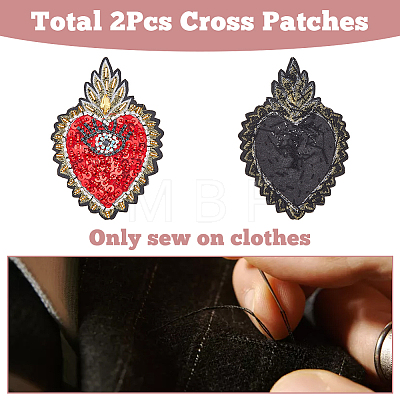 Handmade Polyester Cloth Patches PATC-WH0008-08A-1