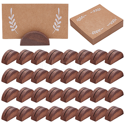 50Pcs Wood Place Cards Base AJEW-WA0003-36-1