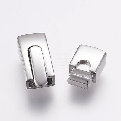 304 Stainless Steel Bayonet Clasps STAS-F122-39P-1