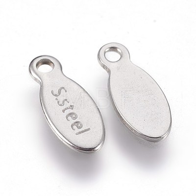 304 Stainless Steel Charms STAS-E454-02P-1