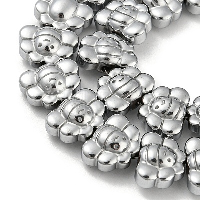 Electroplated Synthetic Non-magnetic Hematite Beads Strands G-Z032-D02-05F-1