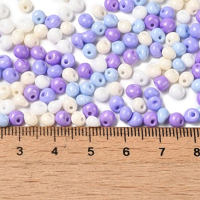 6/0 Opaque Baking Paint Glass Seed Beads X1-SEED-M012-02A-29-1