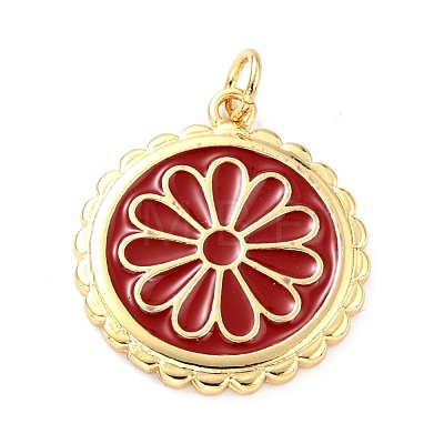 Real 18K Gold Plated Brass Pendants X-KK-L206-013G-02-1