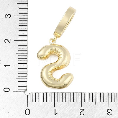 Brass Micro Pave Clear Cubic Zirconia Pendants KK-M289-01S-G-1