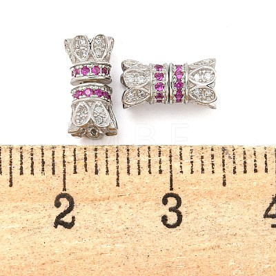 925 Sterling Silver with Rhinestone Screw Clasps STER-B005-39A-P-1