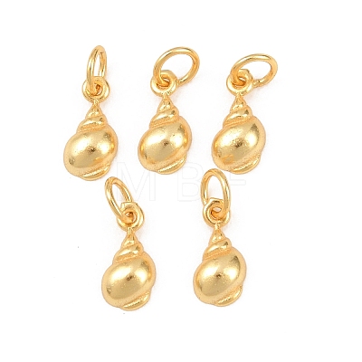 925 Sterling Silver Shell Shape Charms STER-I023-01G-03-1