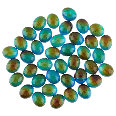Translucent Glass Cabochons GLAA-FH0001-54-1