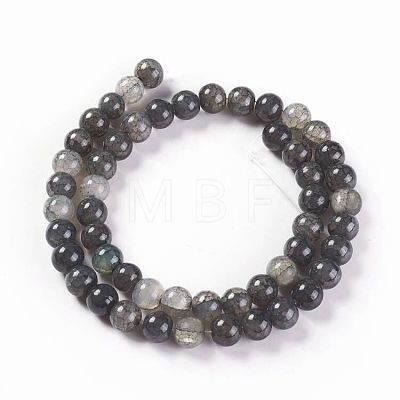Crackle Glass Beads Strands CCG-L002-B-25-1