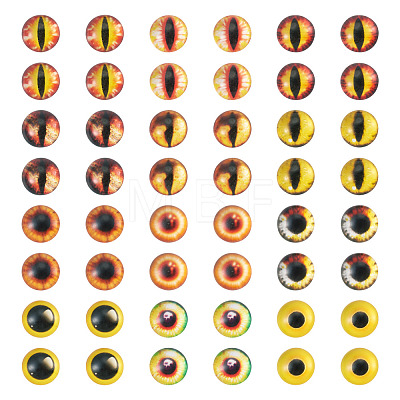 70Pcs 2 Styles Glass Cabochons GLAA-TADJ0001-18D-1