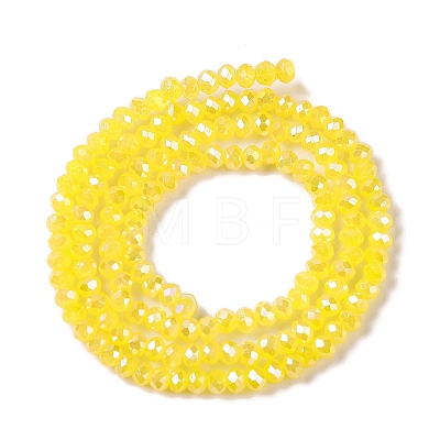 Baking Electroplate Glass Beads Strands X1-DGLA-A039-J2MM-B23-1