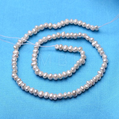 Potato Natural Cultured Freshwater Pearl Beads Strands PEAR-E007-3-4mm-A-1