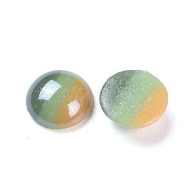 Opaque Glass Cabochons GGLA-S038-12O-8mm-1