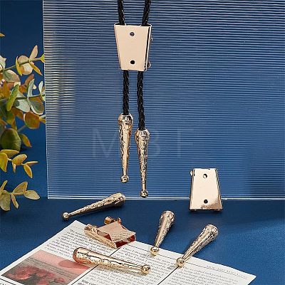  3Pcs Iron Bolo Tie Slide Clasps FIND-ANB0003-18LG-1