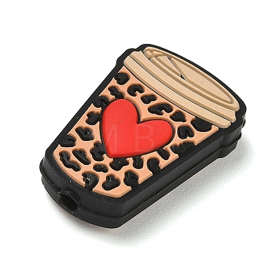 Coffee Theme Silicone Beads SL-CBACE28-01D-1