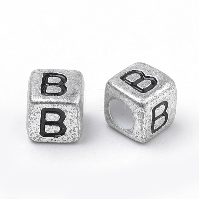 Plated Acrylic Beads PB43C9308-B-1