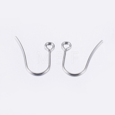 304 Stainless Steel Earring Hooks X-STAS-P162-13P-A-1