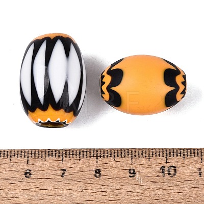 Handmade Millefiori Glass Barrel Beads LA-N002-19-1