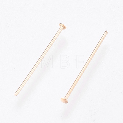 Brass Flat Head Pins X-KK-O102-05G-1