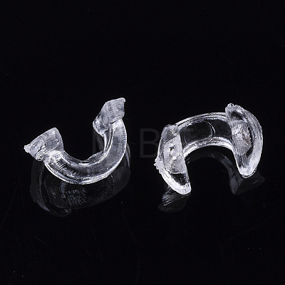 Transparent AS Plastic Base Buckle Hair Findings FIND-T064-007A-01-1