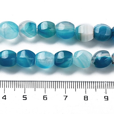 Natural Banded Agate Beads Strands G-G172-02C-1