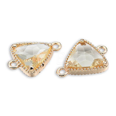 Transparent K9 Glass Connector Charms GLAA-N038-60-F12-1