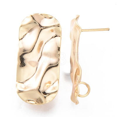 Brass Stud Earrings Findings X-KK-R116-014-NF-1