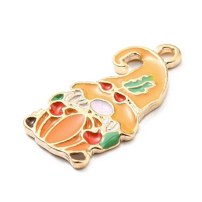 Thanksgiving Day Alloy Enamel Pendants X-ENAM-D060-02I-KCG-1