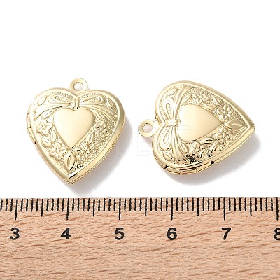 Rack Plating Brass Locket Pendants X-KK-F090-03LG-1