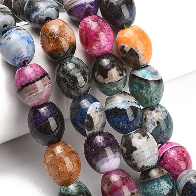 Natural Agate Beads Strands GG-L001-E01-01-1