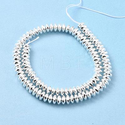 Electroplate Non-magnetic Synthetic Hematite Beads Strands G-L485-06C-S-1