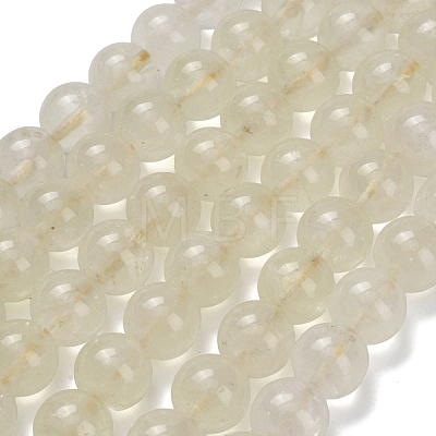 Natural Lemon Quartz(Heated) Beads Strands G-L642-B13-10mm-1
