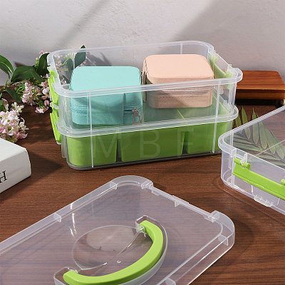 3 Layers Plastic Handled Organizers Boxes CON-WH0095-212B-1