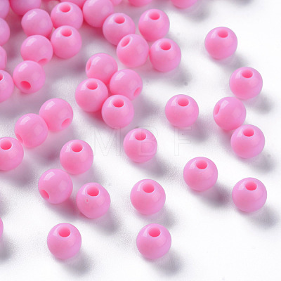 Opaque Acrylic Beads MACR-S370-C6mm-A02-1