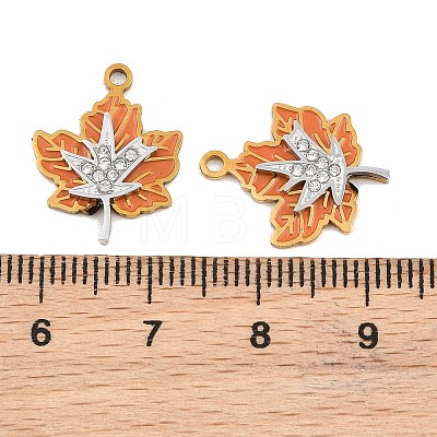 304 Stainless Steel Enamel Pendants SA-CBAA937-05G-1