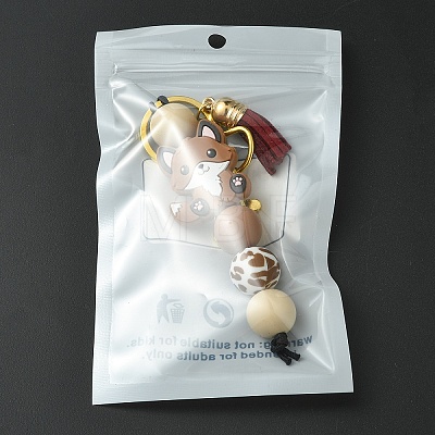 Silicone Pendant Decorations HJEW-YW00451-01-1