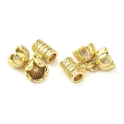 Rack Plating Brass Tube Bails KK-B088-06G-1