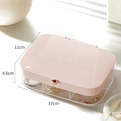 Plastic Jewelry Storage Box PW-WG82C5C-03-1