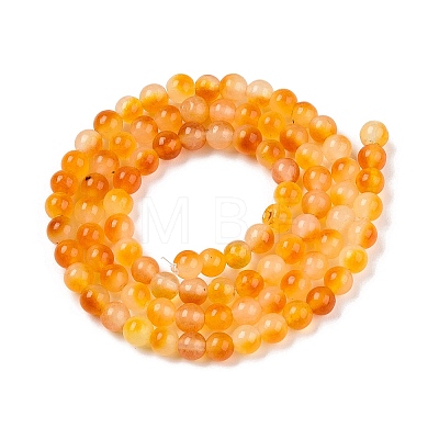 Dyed Natural White Jade Beads Strands G-T140-4mm-A11-1