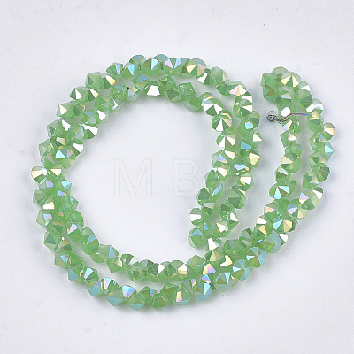 Electroplate Glass Beads Strands EGLA-S179-03A-I02-1