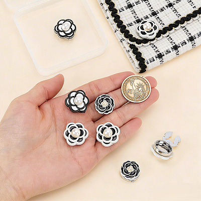 8Pcs 4 Styles Alloy Cufflinks HJEW-PH02564-1