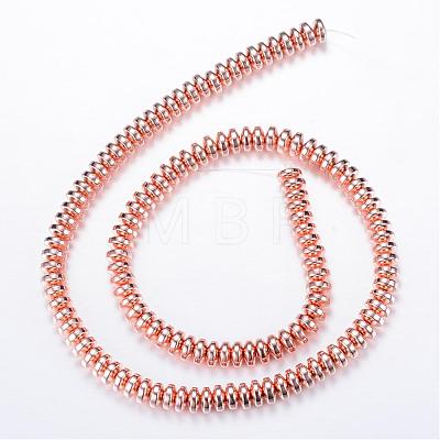 Electroplate Non-magnetic Synthetic Hematite Bead Strands G-Q465-20RG-1