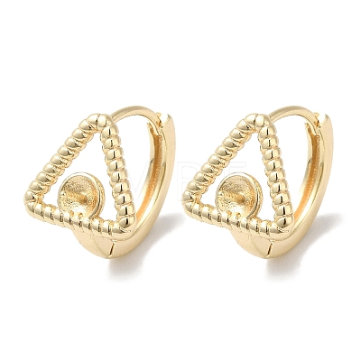 Brass Stud Earring Findings KK-U013-11G-1